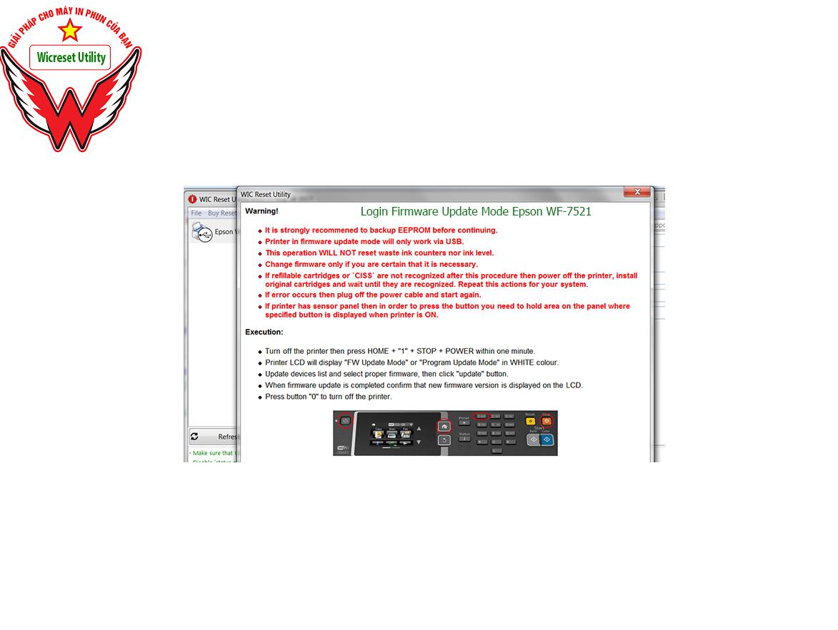 Key Firmware May In Epson WF-7521 Step 3